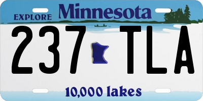 MN license plate 237TLA