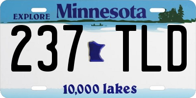 MN license plate 237TLD
