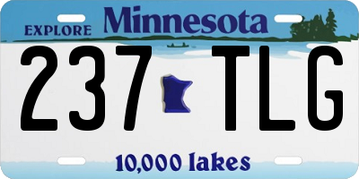 MN license plate 237TLG