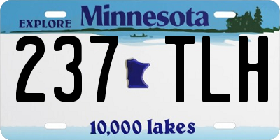 MN license plate 237TLH