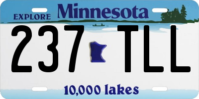 MN license plate 237TLL