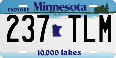 MN license plate 237TLM