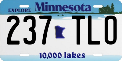 MN license plate 237TLO