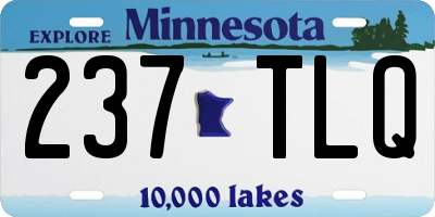 MN license plate 237TLQ
