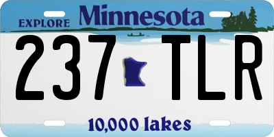 MN license plate 237TLR