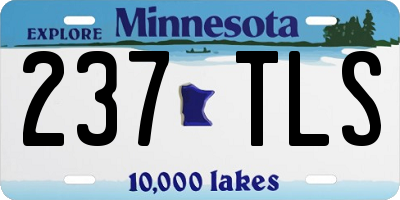 MN license plate 237TLS