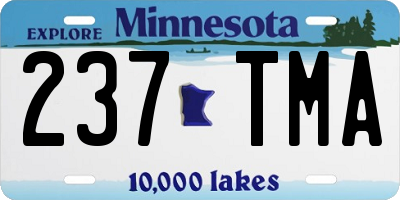 MN license plate 237TMA