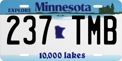 MN license plate 237TMB