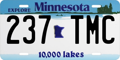 MN license plate 237TMC