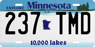 MN license plate 237TMD