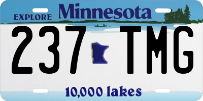 MN license plate 237TMG