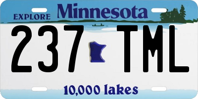 MN license plate 237TML
