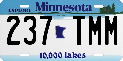 MN license plate 237TMM