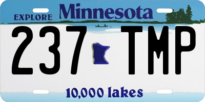 MN license plate 237TMP