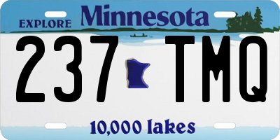 MN license plate 237TMQ