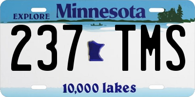 MN license plate 237TMS