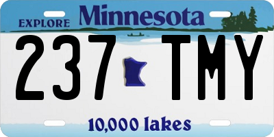 MN license plate 237TMY