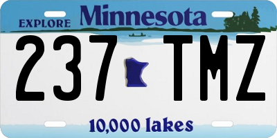 MN license plate 237TMZ