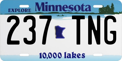 MN license plate 237TNG