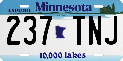 MN license plate 237TNJ
