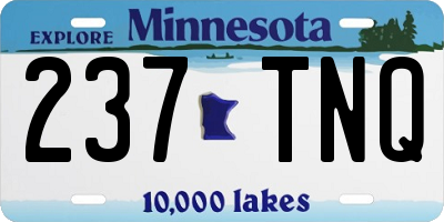 MN license plate 237TNQ