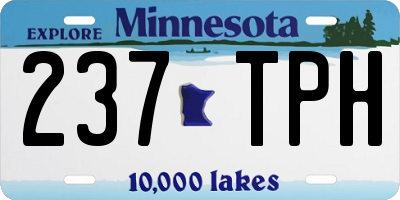 MN license plate 237TPH