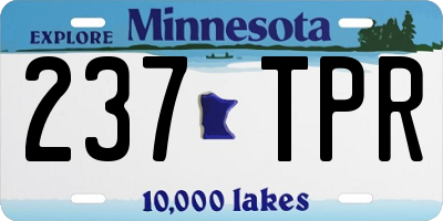 MN license plate 237TPR