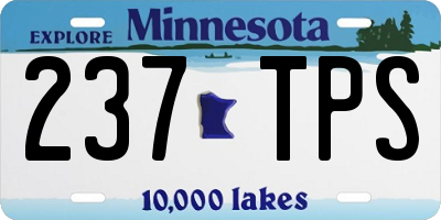 MN license plate 237TPS