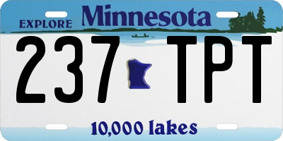 MN license plate 237TPT