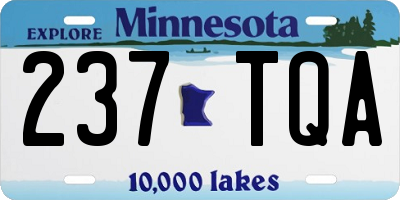MN license plate 237TQA