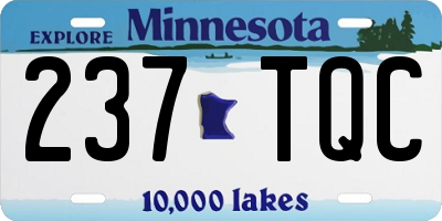 MN license plate 237TQC