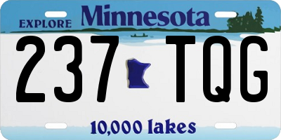MN license plate 237TQG
