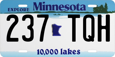 MN license plate 237TQH