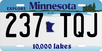MN license plate 237TQJ