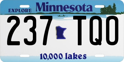 MN license plate 237TQO