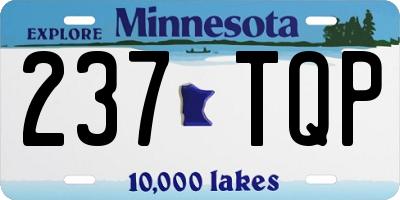 MN license plate 237TQP