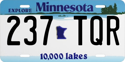 MN license plate 237TQR