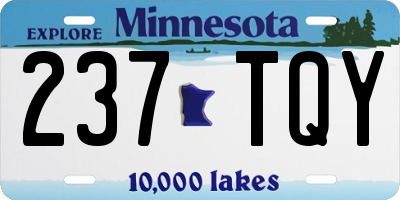 MN license plate 237TQY
