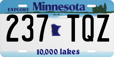 MN license plate 237TQZ