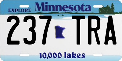 MN license plate 237TRA