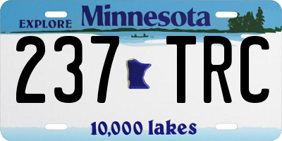 MN license plate 237TRC