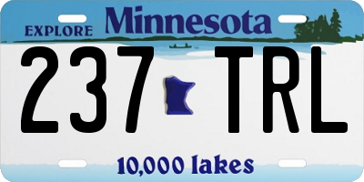 MN license plate 237TRL