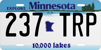 MN license plate 237TRP