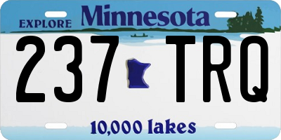 MN license plate 237TRQ