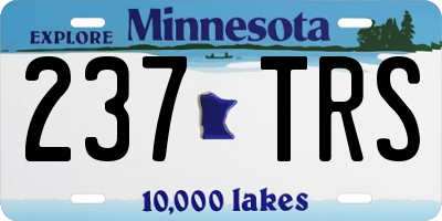 MN license plate 237TRS