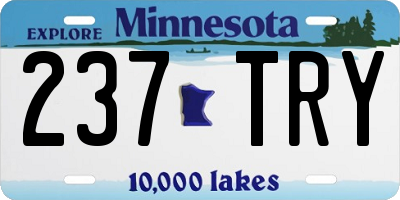 MN license plate 237TRY