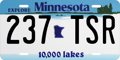 MN license plate 237TSR
