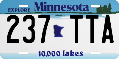 MN license plate 237TTA