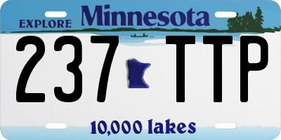 MN license plate 237TTP