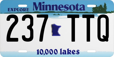 MN license plate 237TTQ